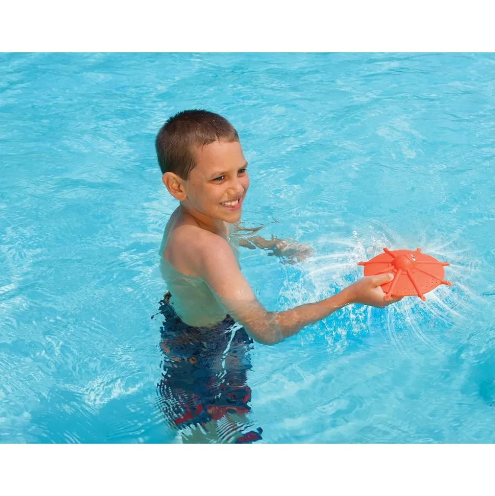 SwimWays - Schwimm-Disk Wasserfrisbee Squid Disk Frisbee orange