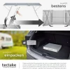 tectake® Aluminium Campingtisch, klappbar, bodenschonende, höhenverstellbare Füße, 180 x 70 x 70,5 cm