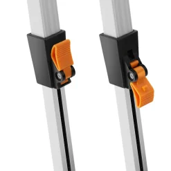 tectake® Aluminium Campingtisch, faltbar, höhenverstellbar, 120 x 70,5 x 58 – 79 cm