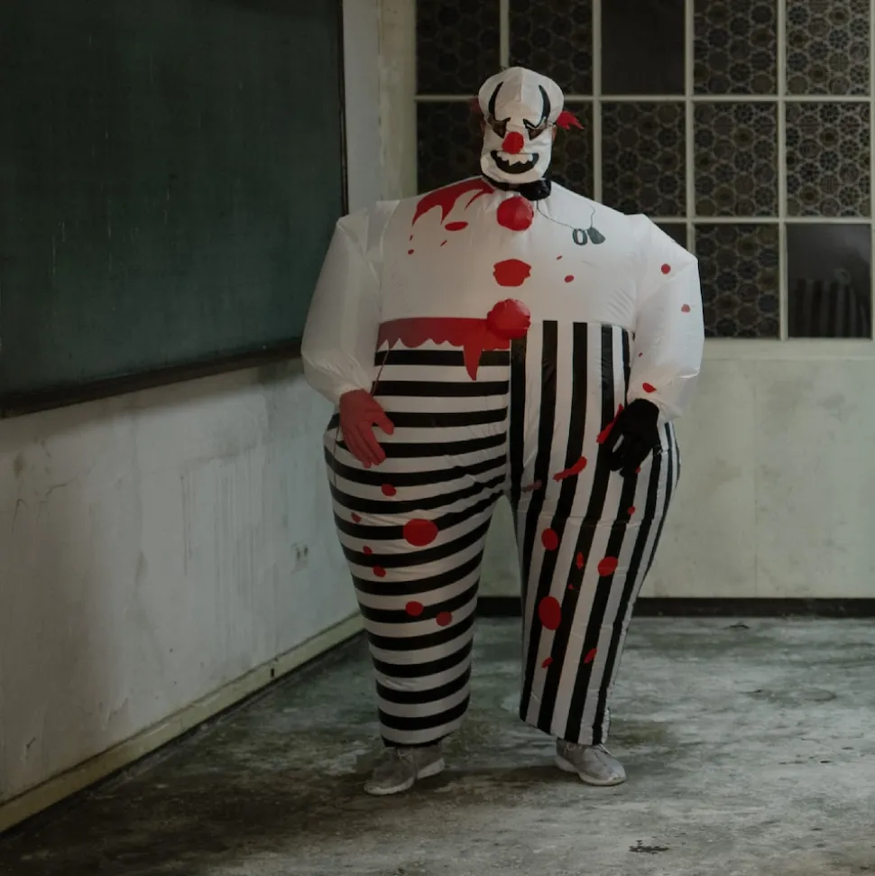tectake® Aufblasbares Kostüm Horror-Clown