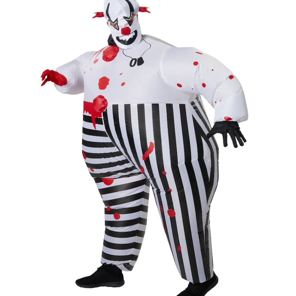 tectake® Aufblasbares Kostüm Horror-Clown