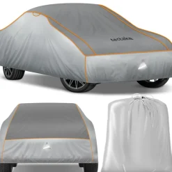 tectake® Autoplane, wasserdicht und atmungsaktiv, mit 4 mm Schaumstoffschicht, 3 längenverstellbare Spanngurte, inklusive Aufbewahrungstasche