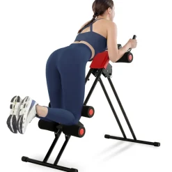 tectake® Bauchtrainer, 5-fach verstellbar, klappbar, mit Trainingscomputer