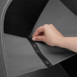 tectake® Campingküche Luxus mit Aluminiumgestell und 4 Fächern, faltbar, mit viel Stauraum, Windschutz und Spülbecken, 116 x 52 x 107 cm