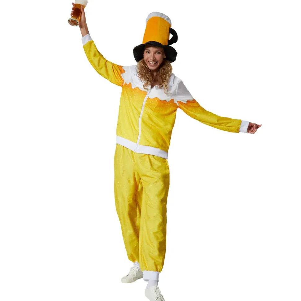 tectake® Damenkostüm Bier Jogginganzug