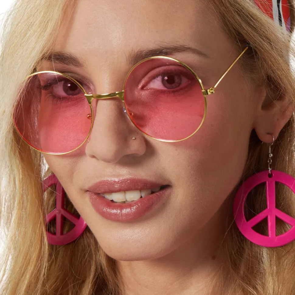 tectake® Damenkostüm Hippie Flowerpower