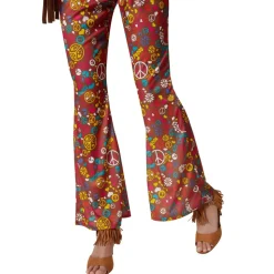 tectake® Damenkostüm Hippie Weste und Hose