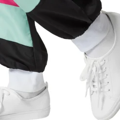 tectake® Damenkostüm Retro 80er 90er Jahre Jogginganzug