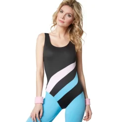 tectake® Frauenkostüm Aerobic-Star