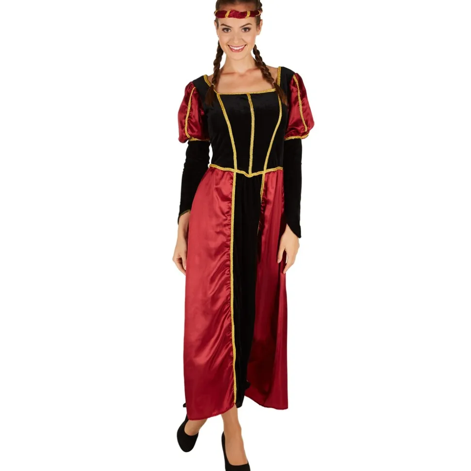 tectake® Frauenkostüm Burgdame