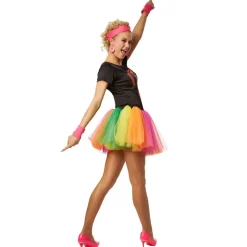 tectake® Frauenkostüm 80er Jahre Disco-Lady