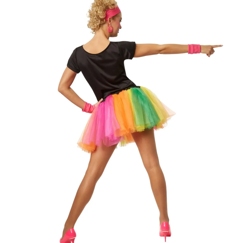 tectake® Frauenkostüm 80er Jahre Disco-Lady