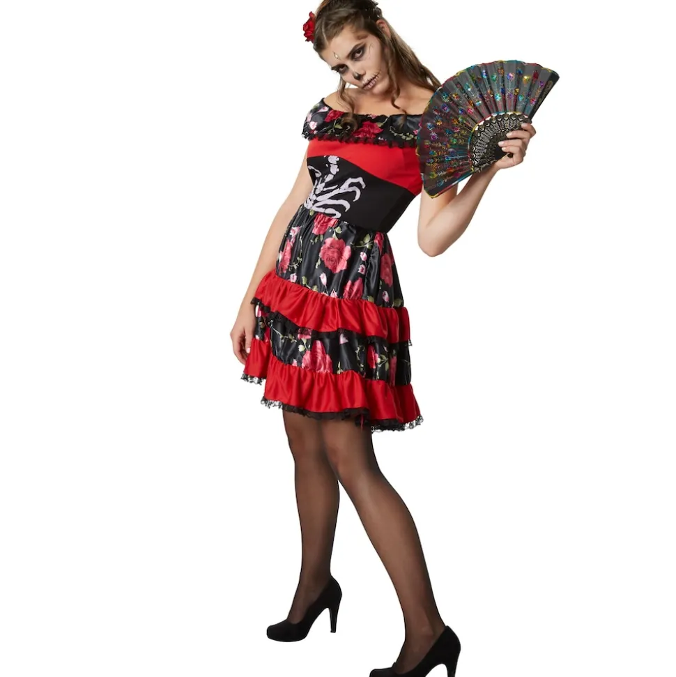 tectake® Frauenkostüm Gruselige Señorita