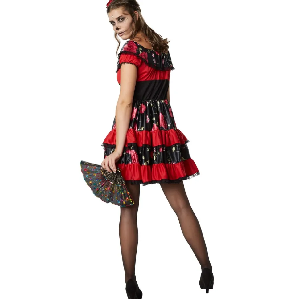 tectake® Frauenkostüm Gruselige Señorita