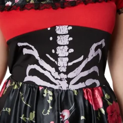 tectake® Frauenkostüm Gruselige Señorita