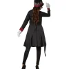 tectake® Frauenkostüm Gruselige Skull Lady