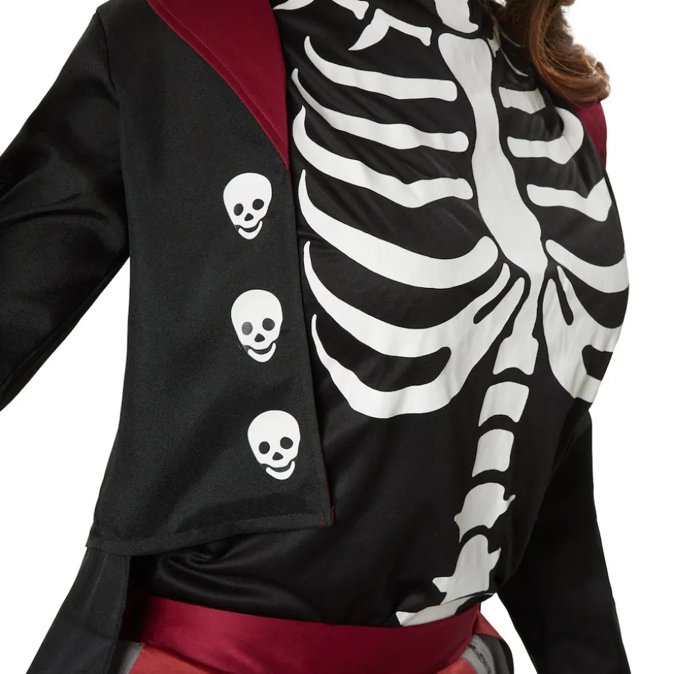 tectake® Frauenkostüm Gruselige Skull Lady