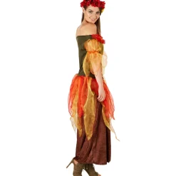 tectake® Frauenkostüm Herbstfee