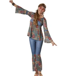 tectake® Frauenkostüm Hippie Girl Harmony