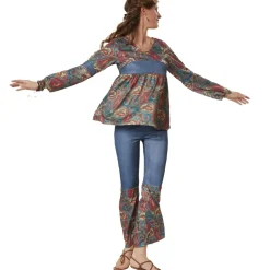 tectake® Frauenkostüm Hippie Girl Harmony