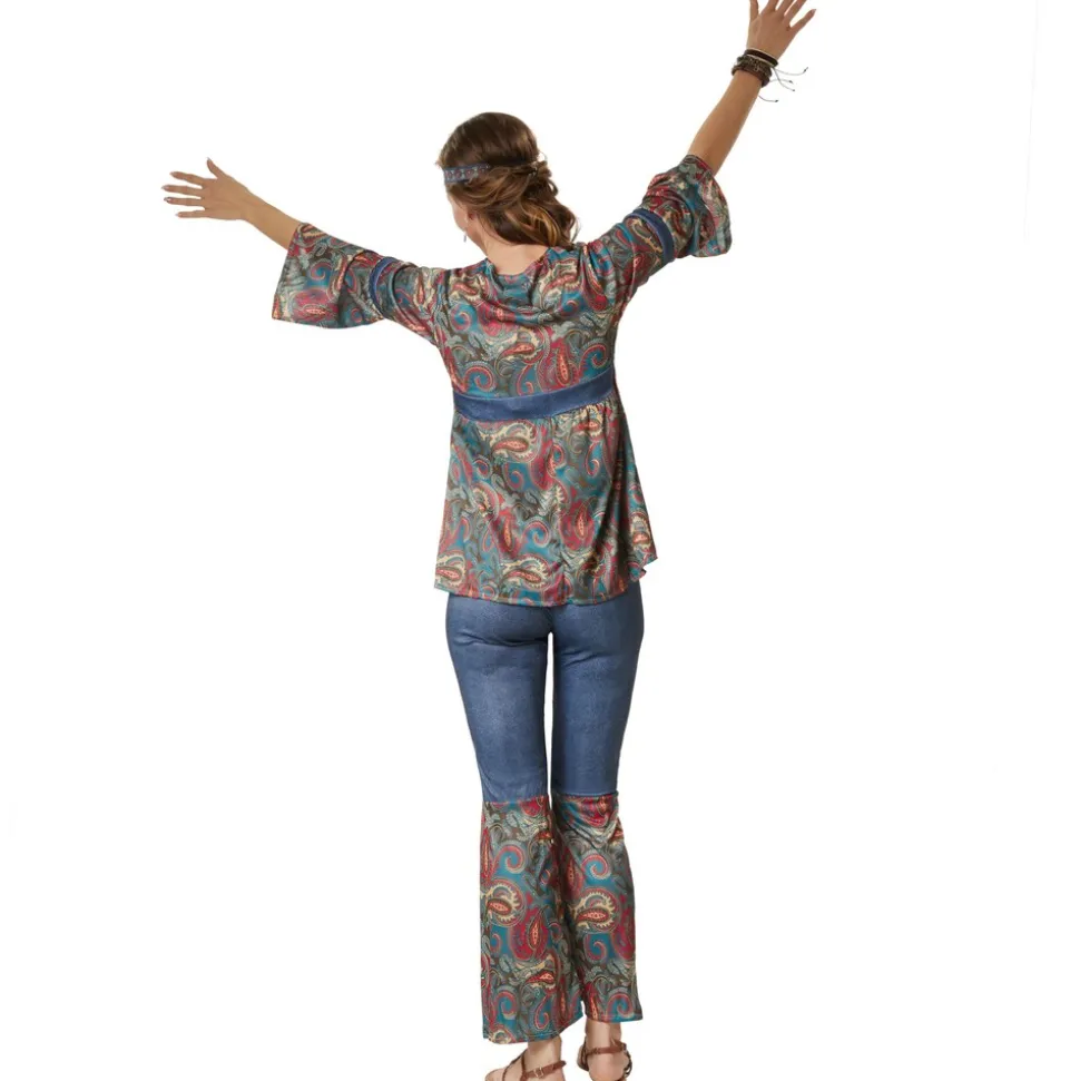tectake® Frauenkostüm Hippie Girl Harmony