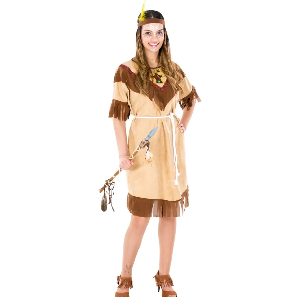 tectake® Frauenkostüm Indianerin sexy Trinity