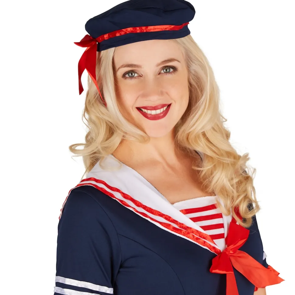 tectake® Frauenkostüm Marine-Lady