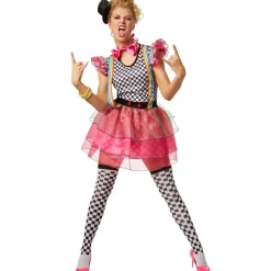 tectake® Frauenkostüm Neon Clown