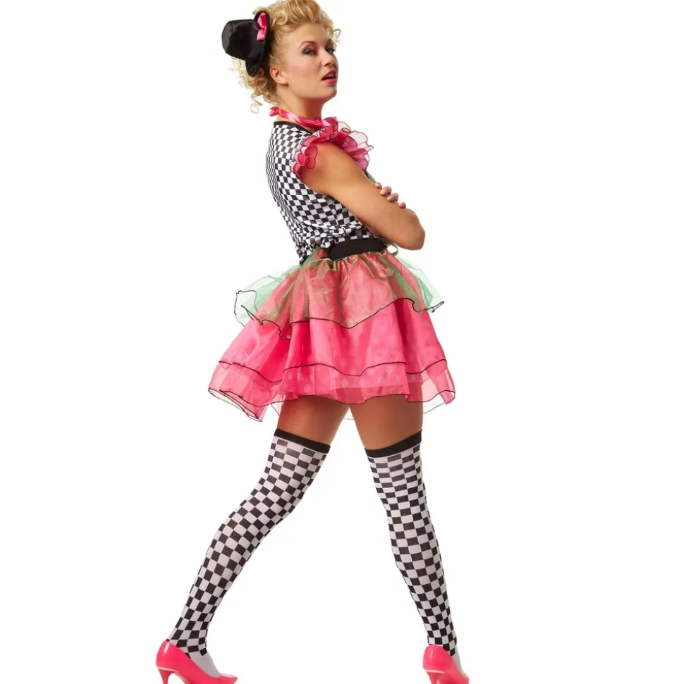 tectake® Frauenkostüm Neon Clown