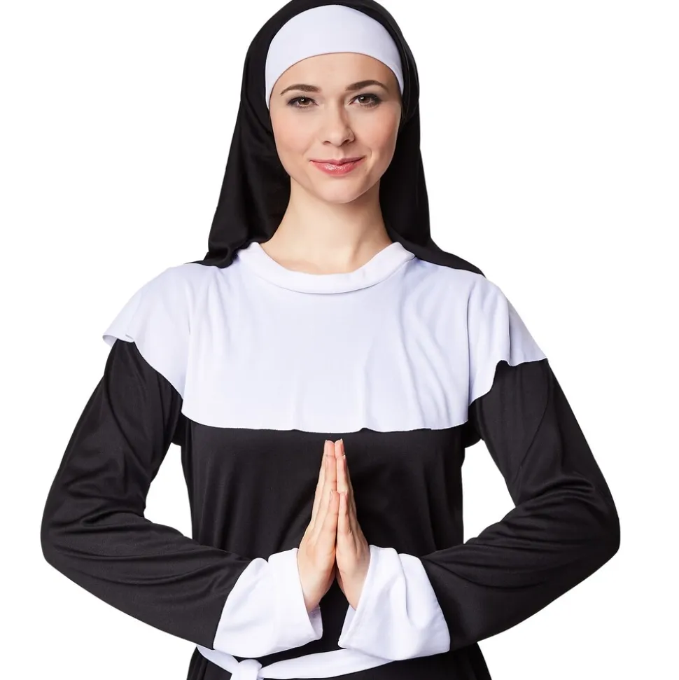 tectake® Frauenkostüm Nonne
