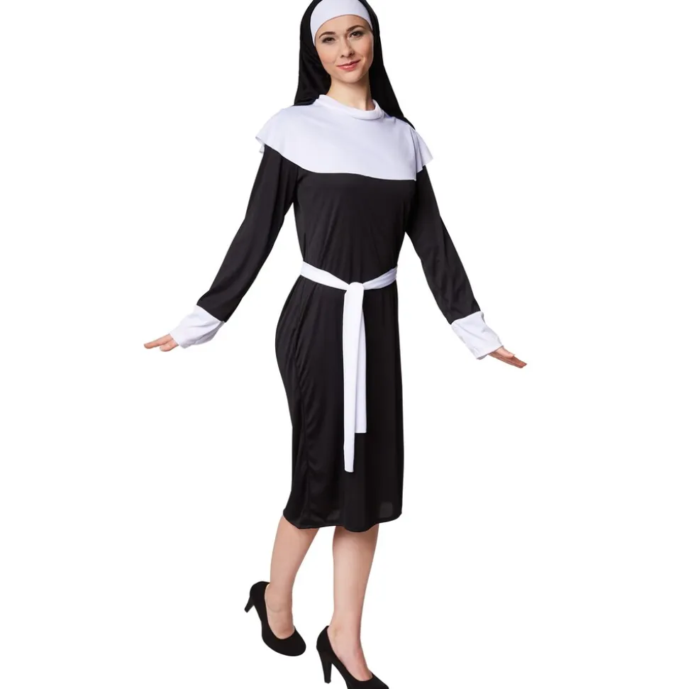 tectake® Frauenkostüm Nonne