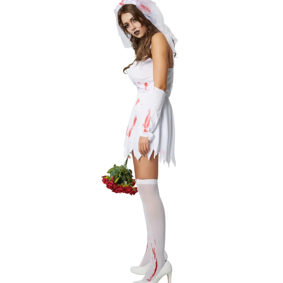 tectake® Frauenkostüm Sexy Zombiebraut