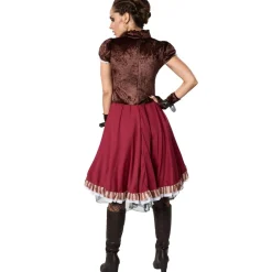tectake® Frauenkostüm Steampunk Edelfrau