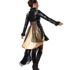 tectake® Frauenkostüm Steampunk Rebellin
