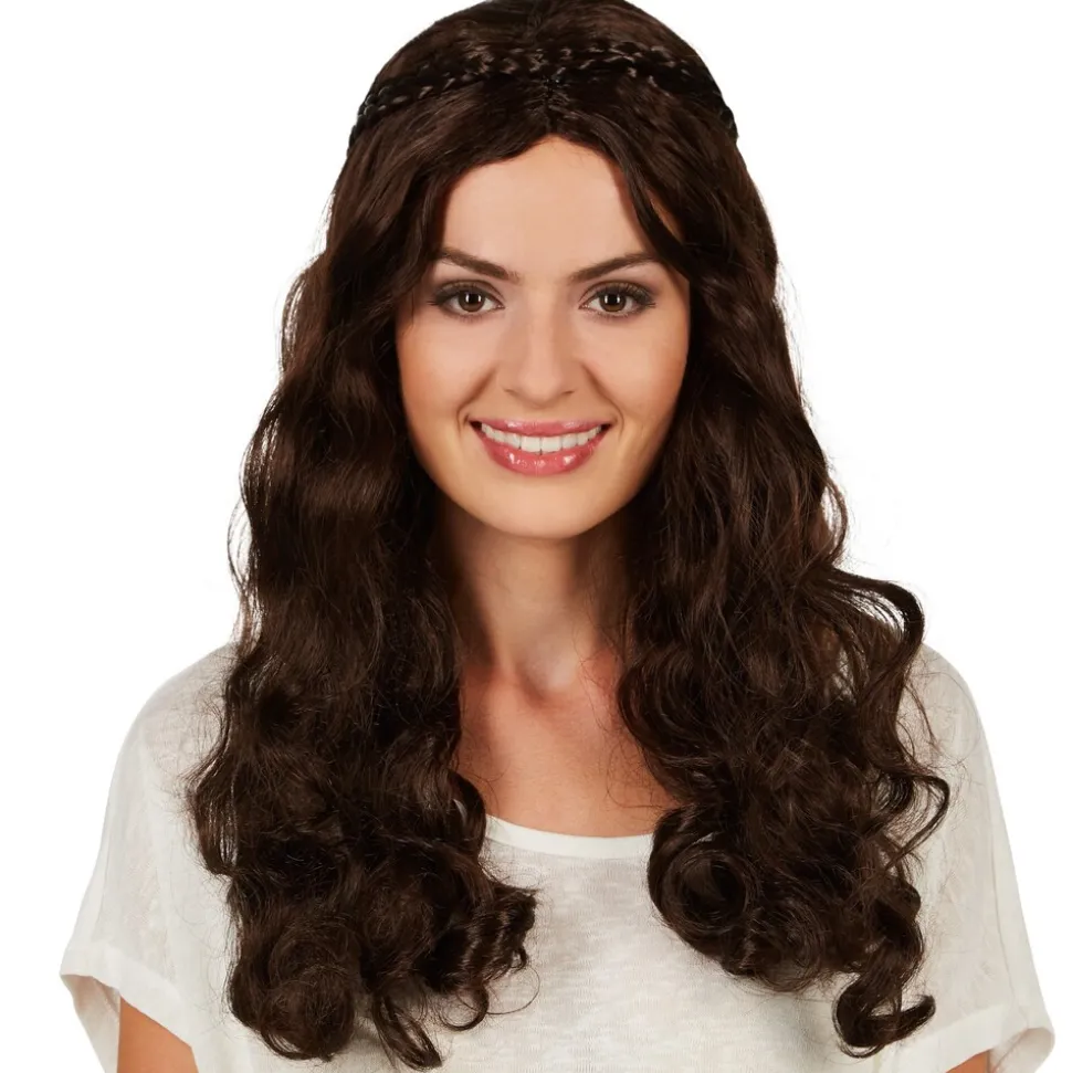 tectake® Frauenperücke Mittelalter Prinzessin