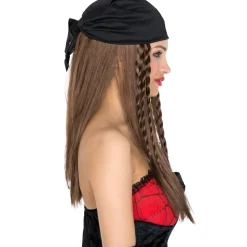 tectake® Frauenperücke Piratenbraut