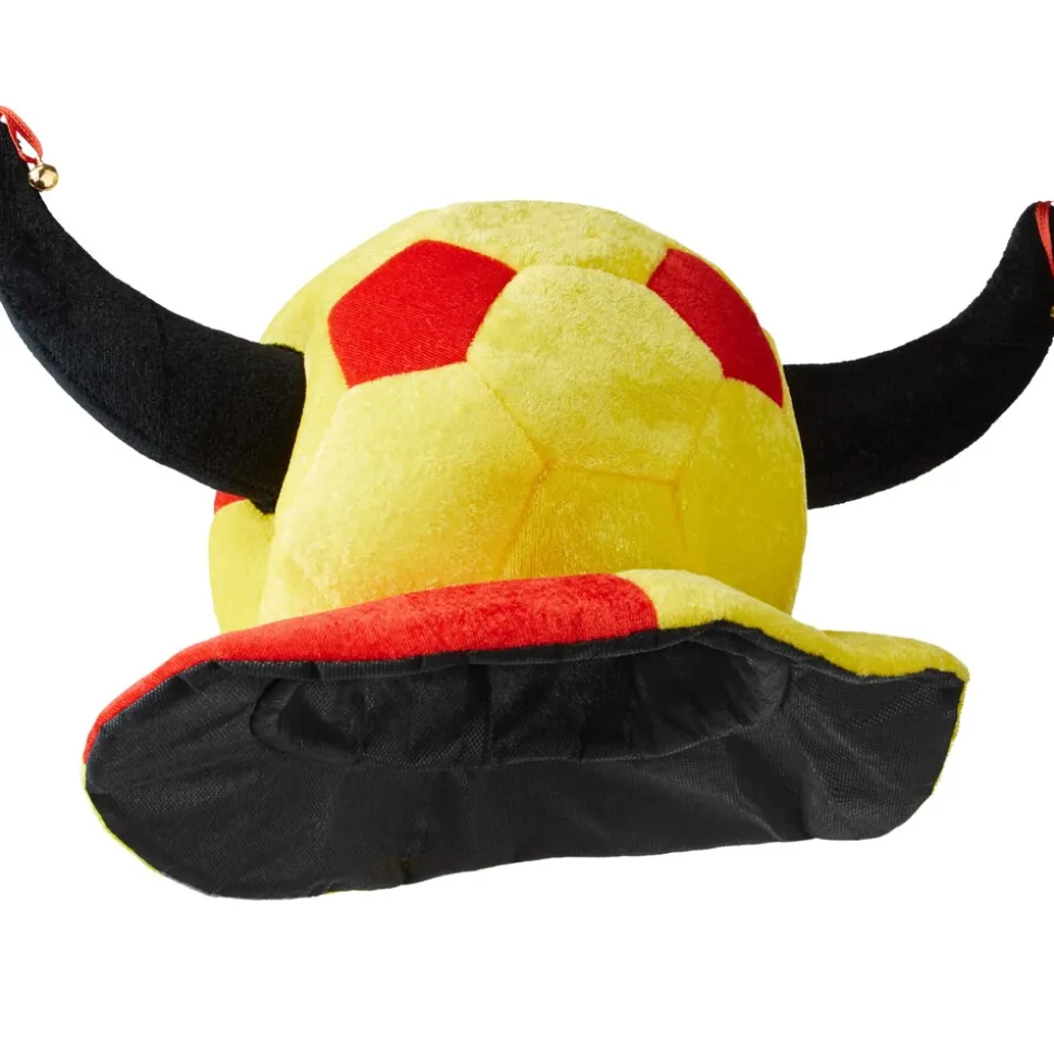 tectake® Fußball Fan Hut Espania mit Hörner