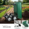 tectake® Gartenwagen, mit Kippfunktion, leichtgängige Lenkachse, Belastbarkeit 300 kg