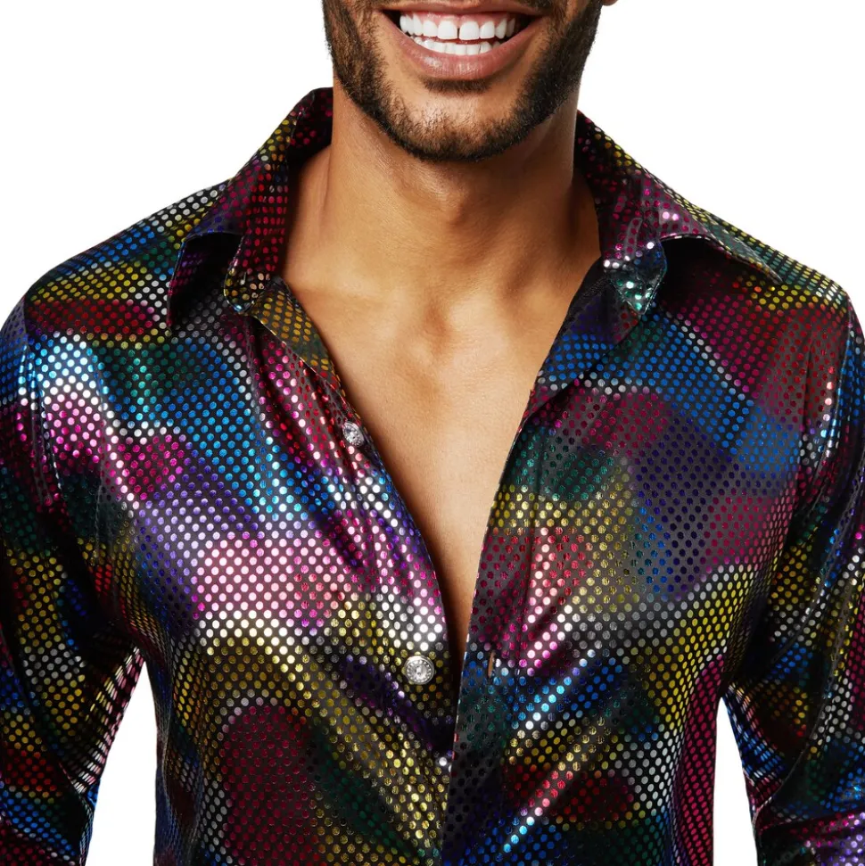 tectake® Herrenkostüm Disco King