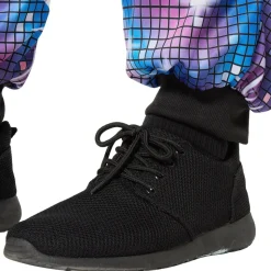 tectake® Herrenkostüm Retro 80er 90er Jahre Disco Jogginganzug