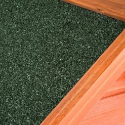 tectake® Hundehütte, aus lasiertem Holz, aufklappbares Spitzdach mit Bitumenoberfläche, 72 x 65 x 83 cm