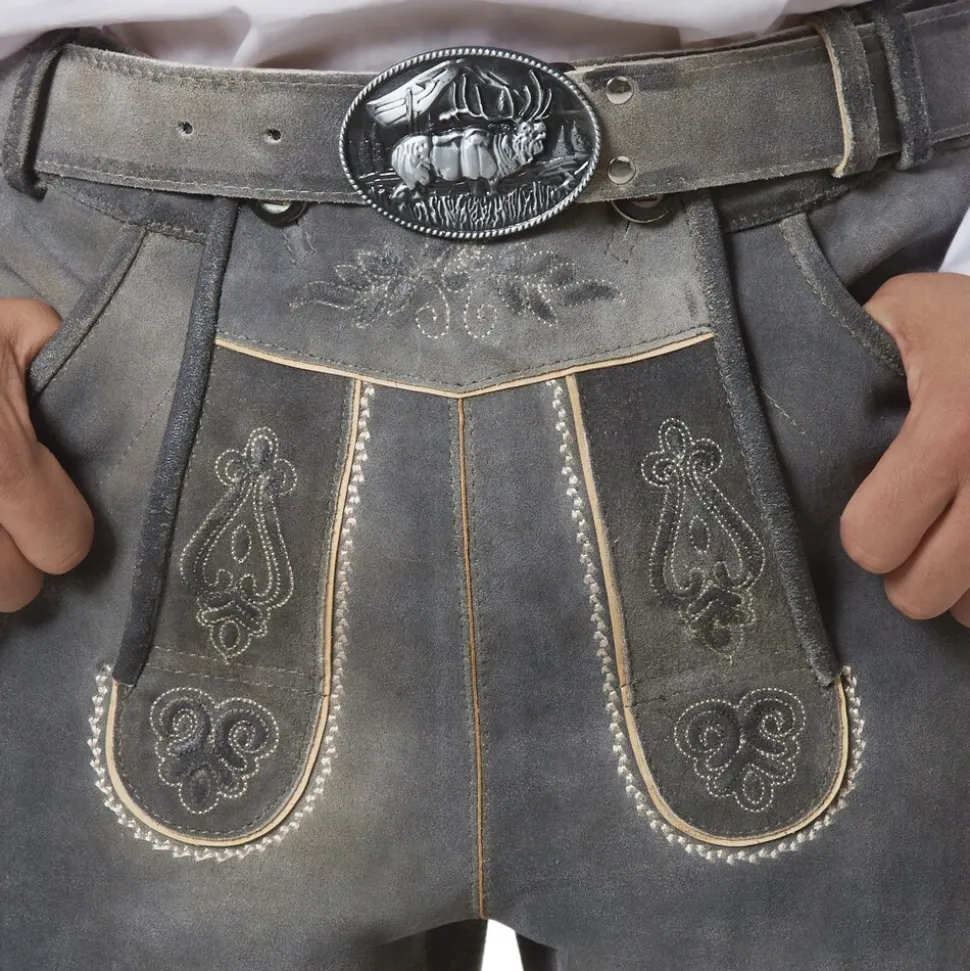 tectake® Lederhose Joshua