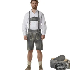 tectake® Lederhose Joshua