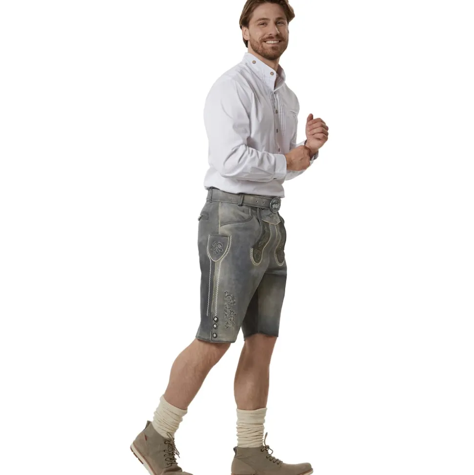 tectake® Lederhose Joshua
