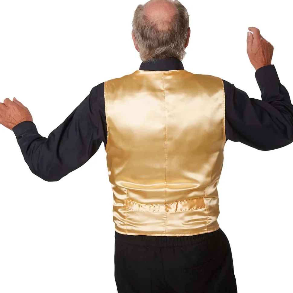 tectake® Pailletten-Weste Herren