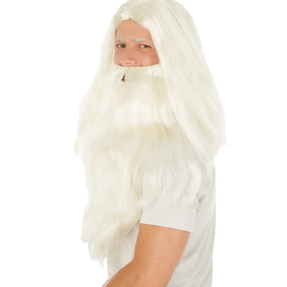 tectake® Perücke Weihnachtsmann