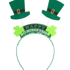 tectake® St. Patrick’s Day Kopfschmuck Schriftzug mit Zylindern