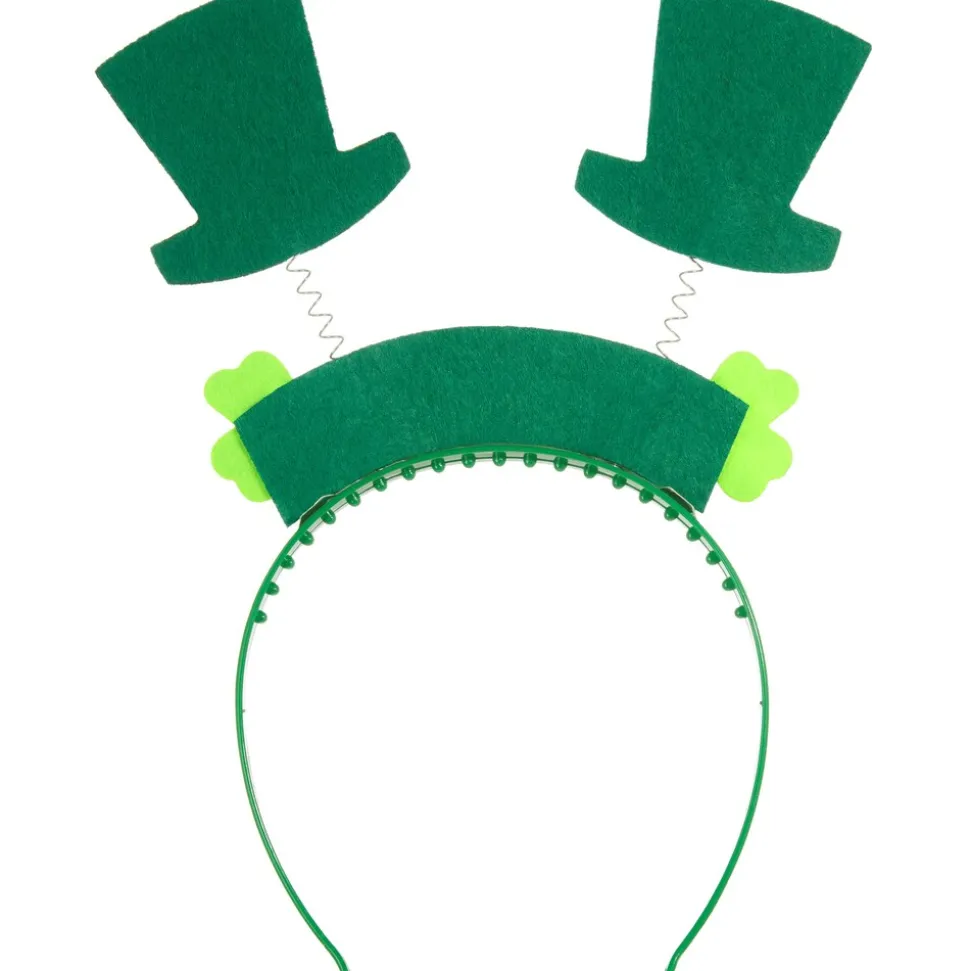 tectake® St. Patrick’s Day Kopfschmuck Schriftzug mit Zylindern