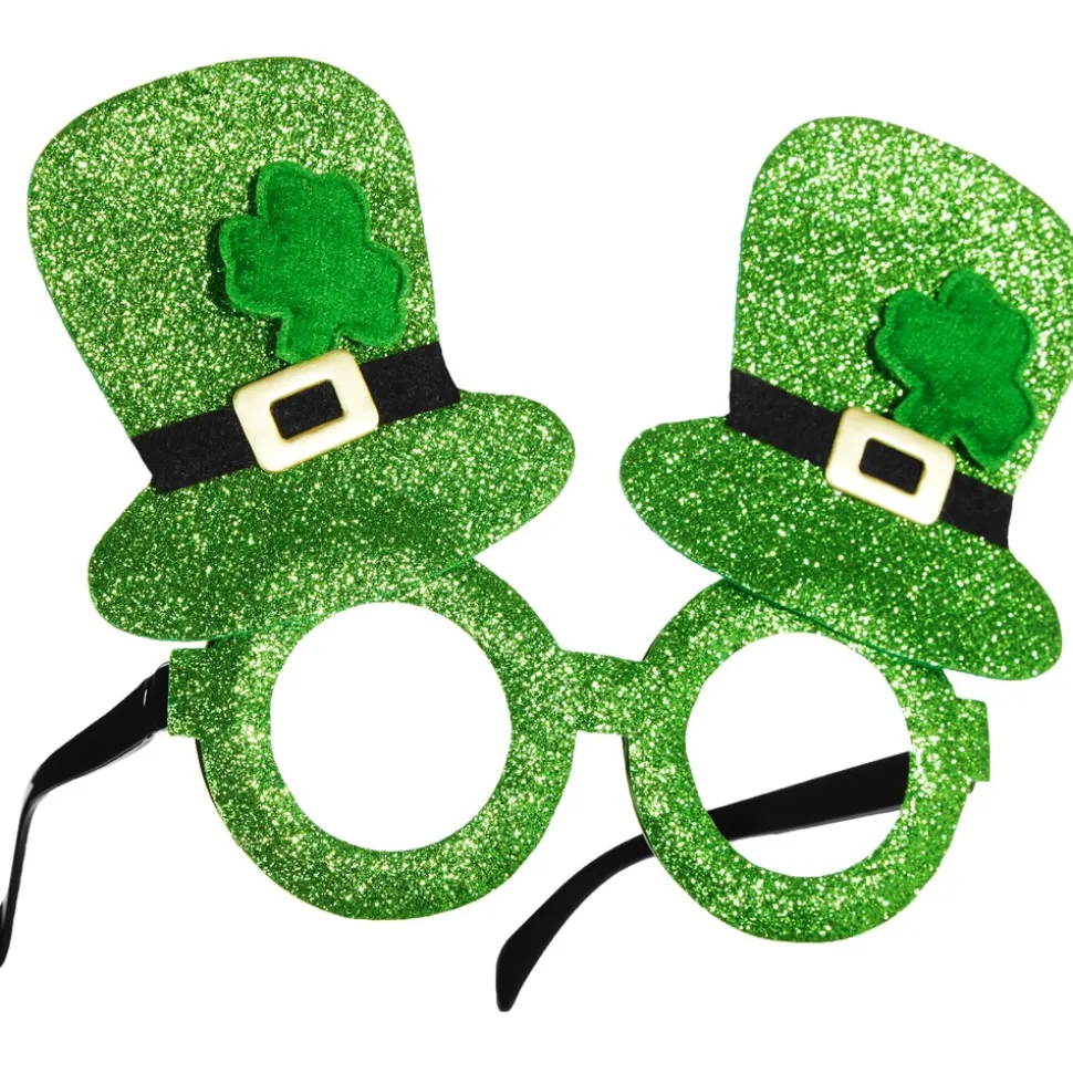 tectake® St. Patrick’s Day Spaßbrille mit Zylindern
