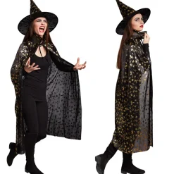 tectake® Unisex Erwachsene Set Hut und Umhang Halloween